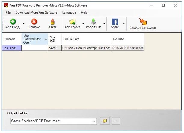 Cách phá mật khẩu file PDF trên windows 10-4